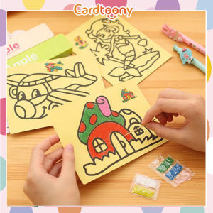 1 Pcs Mainan Anak Mewarnai Pasir Gambar Ukuran Besar Sedang Kecil SAND COLOUR