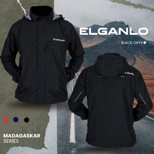 ELGANLO - Jaket Pria Windbreakers Motor Harian Touring Adventure Custom Satuan Dan Seragaman Jeket Distro Lokal Asli Indonesia Warna Hitam Parasut Hoodie Cewek Cowok Zipper Ykk Original Promo Terbaik Kualitas Premium Jacket Riding Sunmori Terbaru Kekinian