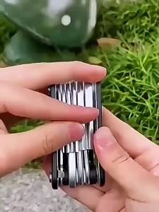 AE Bicycle repair tools 16 All-in-one screwdriver set multifunctional foldable hexagonal wrench torx tool