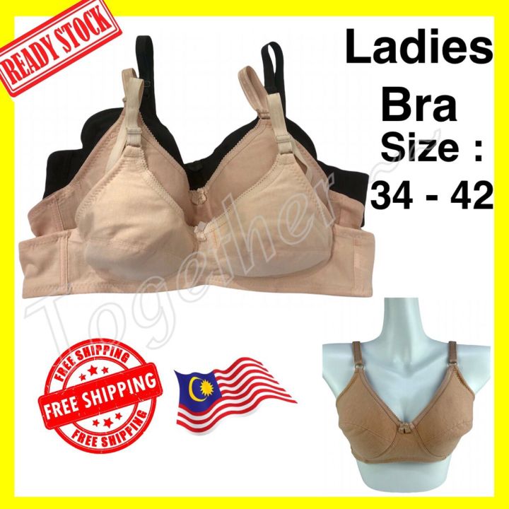 Ready Stock]138# Extra Full Cup Bra /size 36-50 (C cup),Cotton Bra /Baju  dalam wanita size besar大码内衣