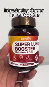 [NEW] Estalife Super Lung Booster 60 Softgels Supplement Ultimate Respiratory Health Formula Cleanse Airways Support Smooth Daily Breathing Lung Wellness Care