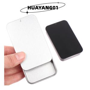 HUAYANG01 [HOT FASHION] 80x50x15มม.กล่องเหล็กขนาดเล็กสไลด์ฝาครอบกล่องบรรจุดีบุกแบบพกพา