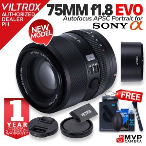 Viltrox 75mm f1.8 EVO AF Lens for Mirrorless APSC Sony Emount MVP CAMERA