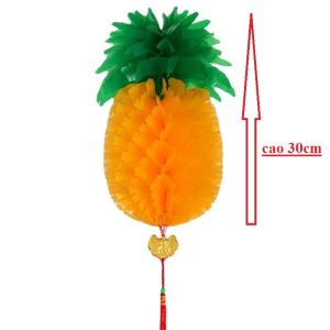 Đèn lồng quả dứa chất liệu cực Dày trang trí tết trang trí ngoài trời. Chống mưa nắng