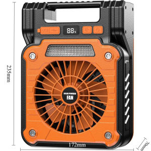 Runvictor Portable Camping Fan Misting Rechargeable Adjustable Outdoor Kipas Cooling Led Power Bank