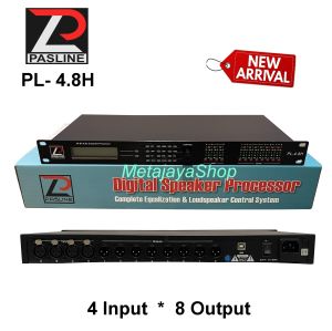 Digital Speaker Processor PASLINE PL4-8H Complete Equalization & LoudSpeaker Control System