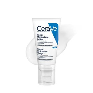 CeraVe PM Facial Moisturising Lotion 52ml | Oil-Free Night Moisturizer with Niacinamide | 24H Hydration & Barrier Restore for Normal to Dry Skin