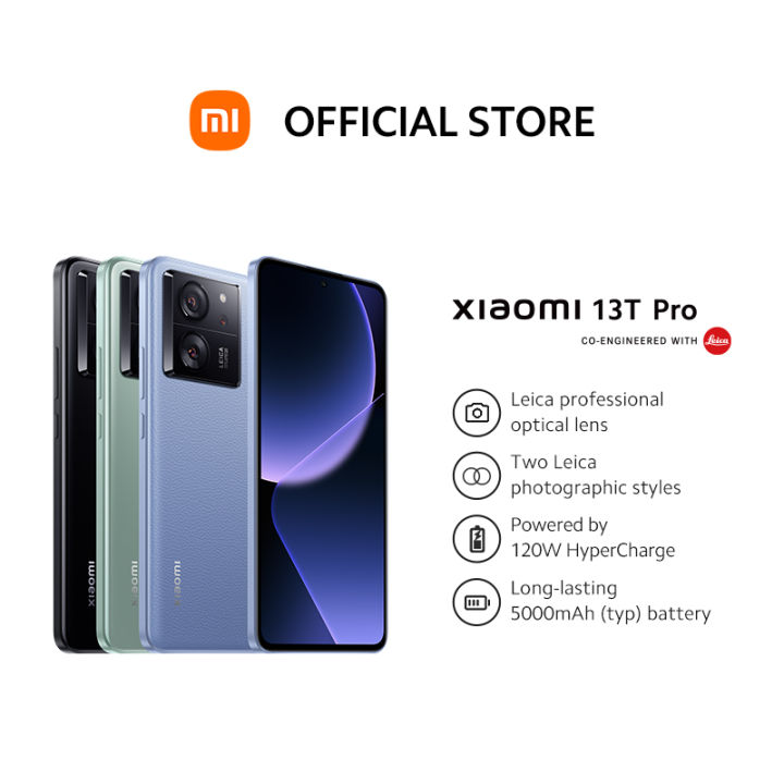 Xiaomi 13T Pro Smartphone, 12+256GB/12+512GB/16+1TB, Leica professional  optical lens, Powered by 120W HyperCharge, Long-lasting 5000mAh (typ)  battery
