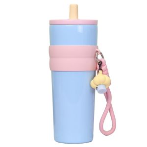KECTTIO Sức chứa lớn Chai nước cách nhiệt 710ml Dễ thương Bình chân không inox Bền Di động Cốc nước đá Trà cà phê