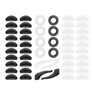 Lớp phủ chống trượt Silicone eyewears grip với móc đeo tai tai Stopper và miếng đệm mũi cho an toàn kính giữ và thoải mái
