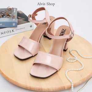 sandal "Zara" wanita hak tahu gaul nyaman dan elegan