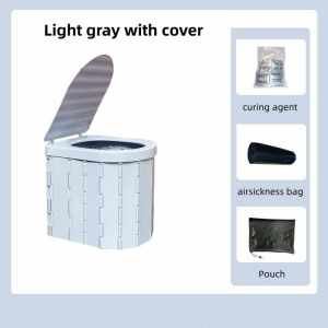 Foldable toilet Outdoor foldable toilet Car foldable bucket Foldable bucket with lid foldable toilet Mobile car toilet Mobile car travel toilet Camping toilet seat toilet childrens outdoor removable emergency toilet