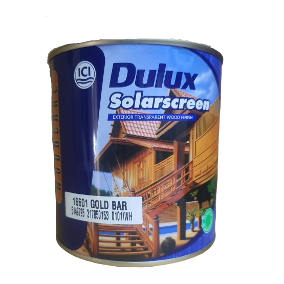 ICI Dulux Solarscreen Varnish Exterior Cat Varnish Kayu Luar 1L 1
