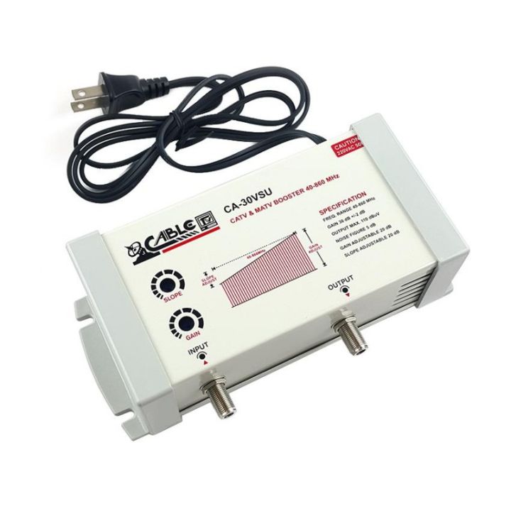 Booster ขยายสัญญาณRFระบบเคเบิ้ลทีวี(CATV, MATV) CABLE CA-30VSU | Lazada ...
