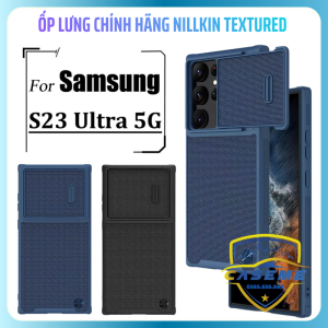 Ốp Lưng Nillkin Textured S Nylon Fiber Cho Samsung Galaxy S23 Ultra 5G Chính Hãng Bảo Vệ Camera