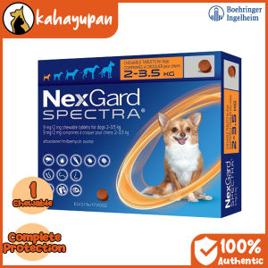 [NEAR EXPIRY SALE] Nexgard Spectra Single Anti Tick Flea Mange and Deworming Chewable for Extra Small Dogs 1-3.5kg EXP:09/30/26