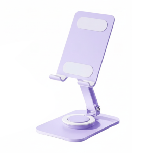 LOVELY HUT 360 ° Rotating Adjustable Phone Holder Folding Metal Table Cell Phone Stand Tablet Bracket Adjustable Mobile Phone Holder Stand Universal Bracket