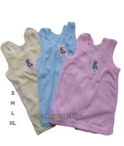6PCS SINGLET KAOS DALAM ANAK KATUN  ZED KID 0-4 TH S M L XL XXL