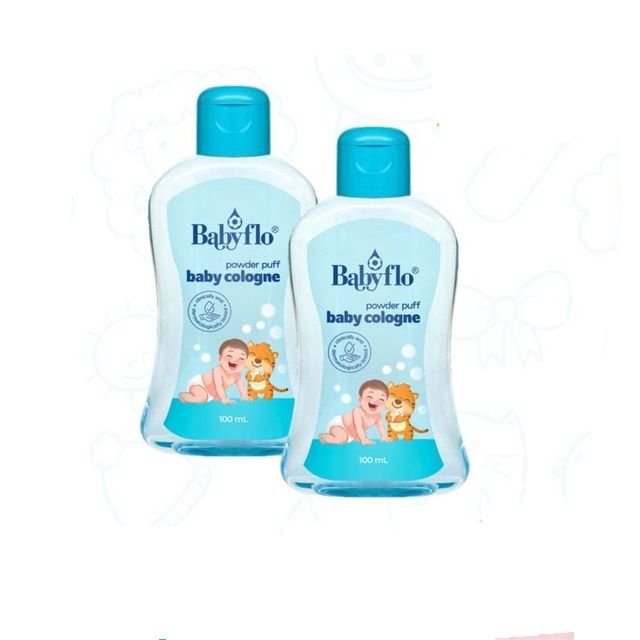 Babyflo Baby Cologne Powder Puff 100mL Pack of 2 | Lazada PH