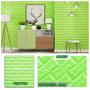 3d waterproof self-adhesive bedroom anti-collision wall sticker Big Size house decoration wallpaper
