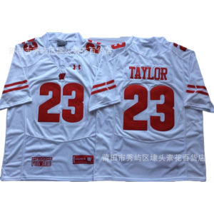 NCAA University Football Uniform Jersey Badgers Wisconsin Badgers 16#23#99# Embroidery In Stock Customizable