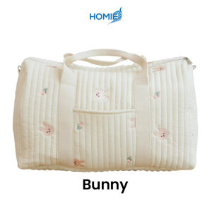 Korean Embroidery Carton Mummy Bag /  Lightweight Durable Storage Portable Travel Crossbody Mum Bags