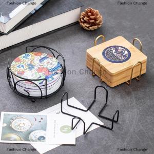 [COD] Fashion Change Coaster Holder Mat Storage Rack Table Mat Holder Tea Coffee Mug Placemat Storage Organizer Table Kitchen Accessories