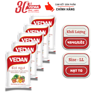 Combo 5 Gói Bột Ngọt VEDAN Hạt to 454g - Max Size LL