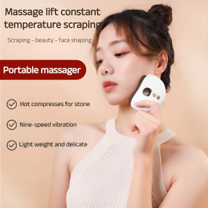 Electric Acupuncture Stone Scraping Board Whole Body Universal Hot Compress Scraping Instrument Meridian Brush Face Lifting Scraping Face Massager电动砭石刮痧板