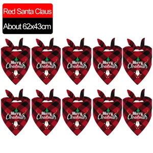 Dizoey 10/1PCS Pet Triangle Scarf For Large Dog Christmas Party Dog Bandanas Dog Drool Bib Pet Grooming Accessories Pet Supplies