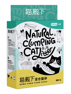 Sola_Pola Cature Natural Tofu Cat Litter Clumping 6L / 2.4kg CN Version Flushable Quickly Clumping Tofu Cat Litter Wood / Logs / Raw Ore All Natural Eco-Friendly Dust Free Cat Litter Odorless Control