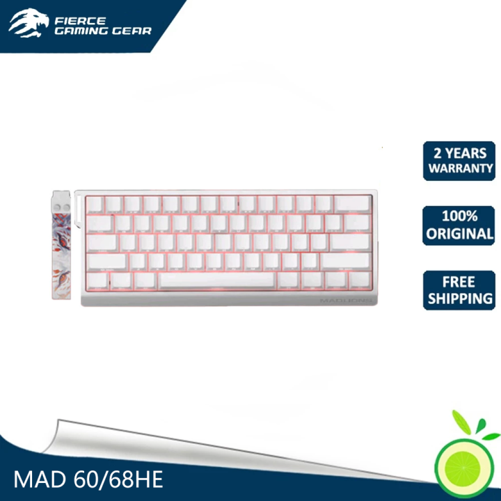 MADCATZ MAD 60/68HE white Eesports axis keyboard with streamlined configuration, low