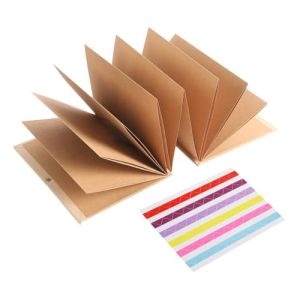 Folding Scrapbook Album DIY Creative Kraft Paper Accordion Scrapbook for Valentine Gift Handmade
