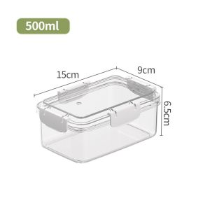 【SG】Food-grade refrigerator storage boxes transparent airtight boxes vegetable and fruit storage boxes organizers