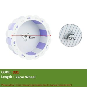 【READY-STOCK】Colourful Wooden Wheel Silent Spinner for Hamster Roda Hamster Small Pet Toys Rat Exercise Running Wheel 仓鼠跑轮 仓鼠玩具 仓鼠转轮