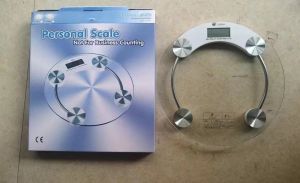 เครื่องชั่งน้ำหนัก เครื่องชั่งน้ำหนักดิจิตอล พร้อมจอ LED 180kg. เครื่องชั่งขนาดเส้นผ่านศูนย์กลาง 33 cm