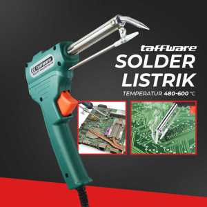 ORI Taffware Solder Listrik Tembak + timah set Mata 5 pcs lengkap 60 Watt GT10