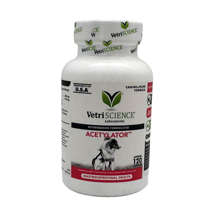 VetriScience Acetylator NAcetylGlucosamine NAG for Dogs & Cats Manages IBD Dog IBS Cat