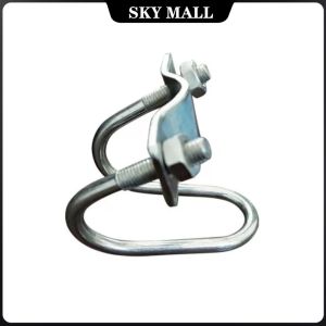 5pcs M8*20*25 Greenhouse U-Shaped Clip Galvanized Clip U-shaped Bolt Special-shaped Pipe Buckle for Structure Fixing