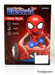 🌀POPULAR ELECTRIC TOYS NEW STYLE SPIDER-MAN ON RIDER CAR WITH MUSIC AND LIGHT🌀RBK54743