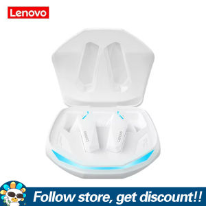Lenovo GM2 Pro Wireless Earbuds With Mic Bluetooth 5.3 Comfortable To Wear Headphones IPX5 Water Resistant 360° Surround Sound Listening Earplugs 13mm Large Dynamic Coil Sports Headset Low Latency Gaming Music Dual Mode Earbuds For Smartphones Players