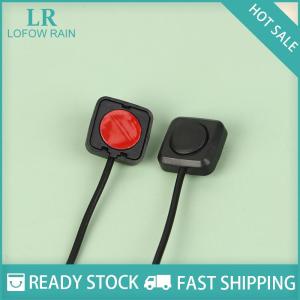 LF Wholesale✨Flash Sale ✨ 1Pc Momentary Push Button On Off Switch Black Plastic 12V 24V Car Alarm Button DIY Flashlight Surface Mount Mini Button Switch