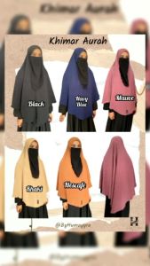 Set Khimar Aurah dan Niqab