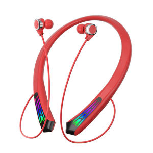 5.0 Bluetooth-compatible Headset with RGB Lighting E-sports Earphone Heavy Bass Music Gaming Headset In-Ear Earbuds for Phone