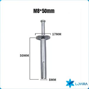 M6 M8/Strike Anchor/ Concrete Anchor/Expansion Bolt/Hammer Strike Pin Drive 10Pcs/Set