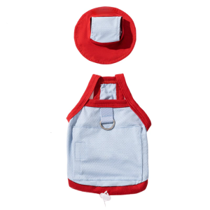 Dog Cooling Shirt Sun Hat Design Breathable For Active Pet Summer Outdoor Activity Beach Walks Large Size