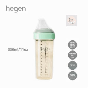 Hegen PCTO Feeding Bottle Wide Neck PPSU Baby Bottle 6 Months+ 330ml/11oz with Fast Flow Teat