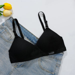 oobest เสื้อชั้นในผญเสื้อชั้นในไร้ตัวต่อ เสื้อชั้นในเนื้อผ้าฝ้ายสไตล์ญี่ปุ่น บราผู้หญิงน่ารัก สีสันสดใส เสื้อในไร้โครง