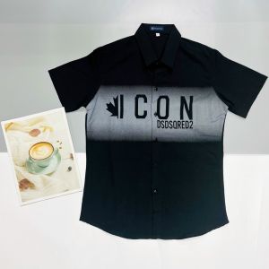 Áo sơ mi nam đũi tay ngắn in logo I CO chất vãi dày dặn from tôn dáng 3 màu trắng đen xám