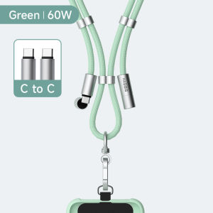 Hagibis Universal Cell Phone Lanyard to Prevent Losing Your Phone Crossbody Bag Strap USB C Data Cable 2 in 1 C to C/C to L Charging Cable for Cell Phone for iPhone 16/15 Pro and Most Phones